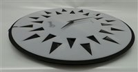 Wall Clock Lowell Design in Resin 07413BN - 07413BN
